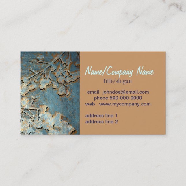 unik affärskort originalfotografik visitkort (Framsida)