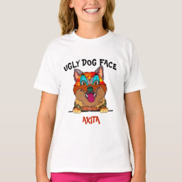 Unik Akita ful hund ansikte T-Shirt