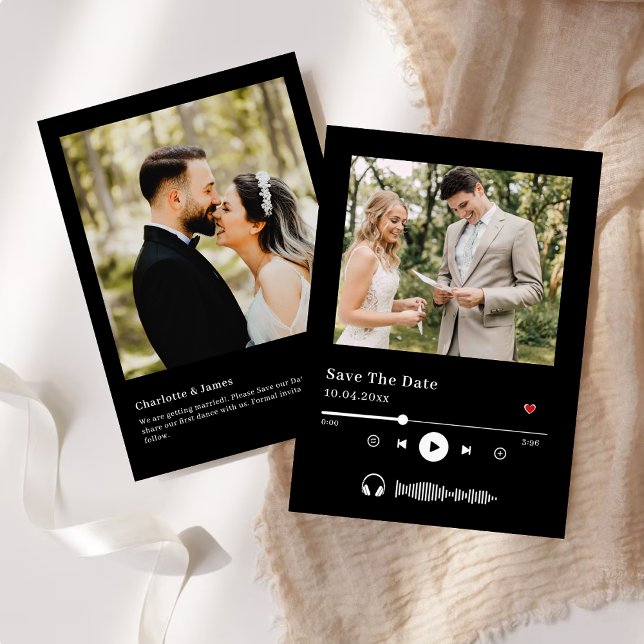 Unik albumtäckning Musik med minimal Spara datum Datumet (Skapare uppladdad)