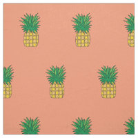Unik ananas för rosa av tyg