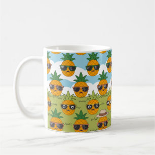Unik ananas, tematisk design kaffemugg