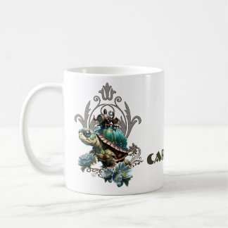 Unik ångsköldpadda. kaffemugg