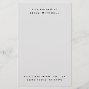 Unik anpassad brevpapper Monogram brevpapper