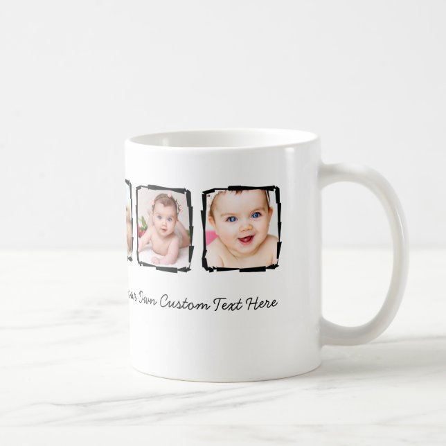 Unik Anpassningsbar för Personligen Ram i fotoskri Kaffemugg (Höger)
