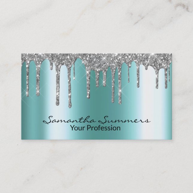 Unik Anpassningsbar för Silver-drivrutiner för Met Visitkort (Framsida)