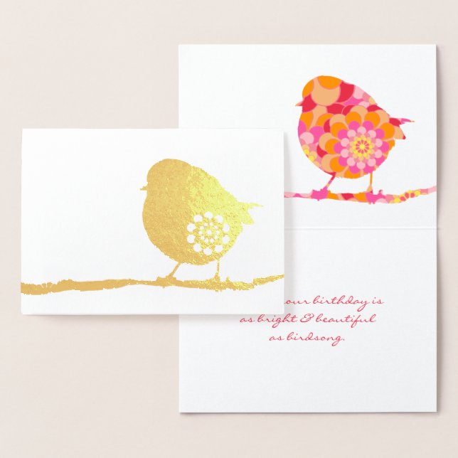 Unik Anpassningsbar för Sparrow-Tillfällen reell Folierat Kort (Display)