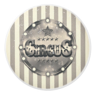 Unik Anpassningsbar för vintage Circus stripe Rand Knopp