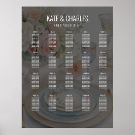 Unik Anpassningsbar Magazine Stil Bröllop sätesdia Poster