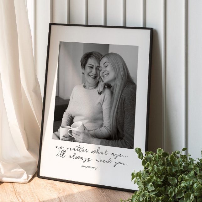 Unik Anpassningsbar - svartvitt fotoutgåva för Mam Poster (Skapare uppladdad)
