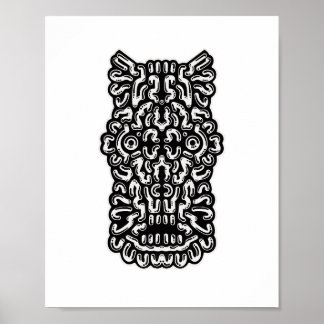 Unik ansikte-utskrift för Abstrakt Poster