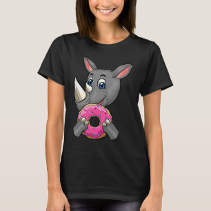 Unik användning av Doughnut Cute Giant Rhino Mania T Shirt