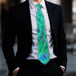 Unik Aqua Grönt Blue Monogram Slips