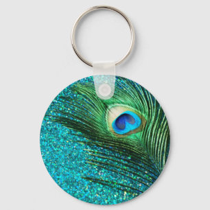 Unik Aquapåfågel Nyckelring