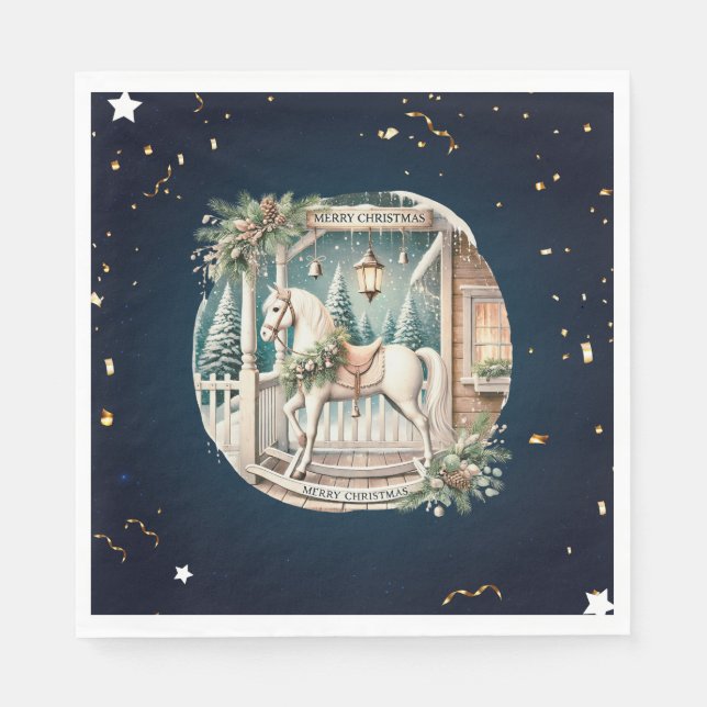 Unik årgång i julvärlden pappersservett (Framsidan)