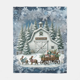 Unik årgång i julvärlden Pappra Tallrikar Fleecefilt