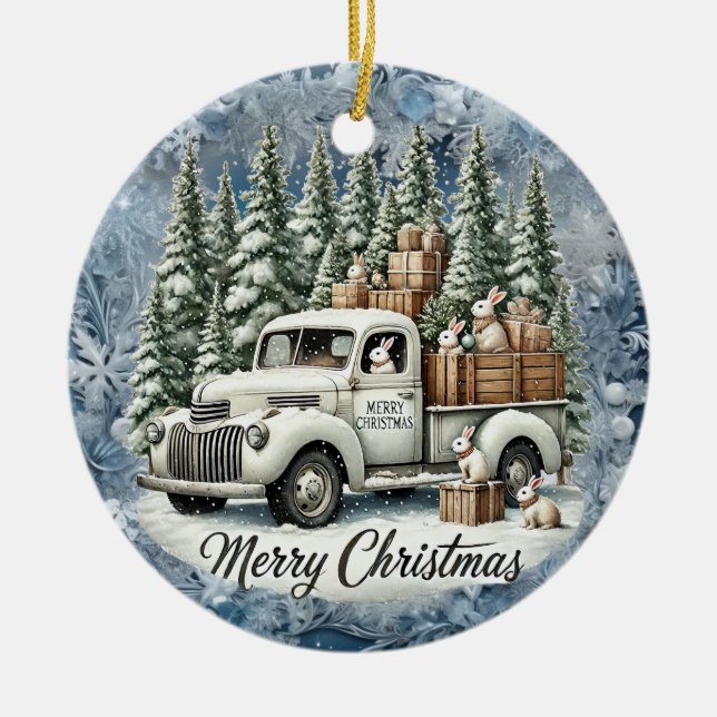 Unik årgång i julvärlden Pappra Tallrikar Julgransprydnad Keramik (Framsidan)