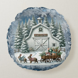 Unik årgång i julvärlden Pappra Tallrikar Rund Kudde