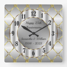 Unik årsdag Guld Silver och Svarta Bröllop