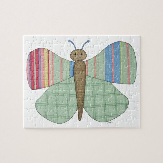 Unik Art Puzzle - Butterfly #1 - Erin Brie Art Pussel (Horisontell)