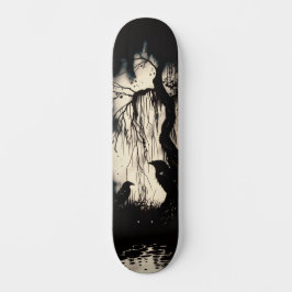Unik artsy Gothic Raven Skate Deck