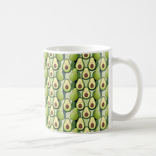 Unik avocado-tematisk design kaffemugg (Höger)