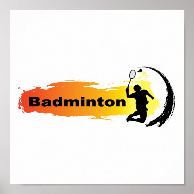 Unik badminton poster (Framsidan)