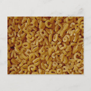 Unik bakgrund för alfabet vykort