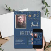 Unik bakgrund för Photo Pub Mitzvah Anpassningsbar