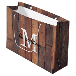 Unik barn av Rustic Wooden Monogram Farmhouse