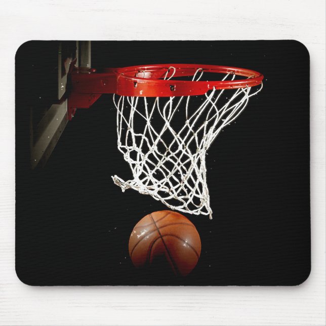 Unik Basketboll Artwork Mousepad Musmatta (Framsidan)