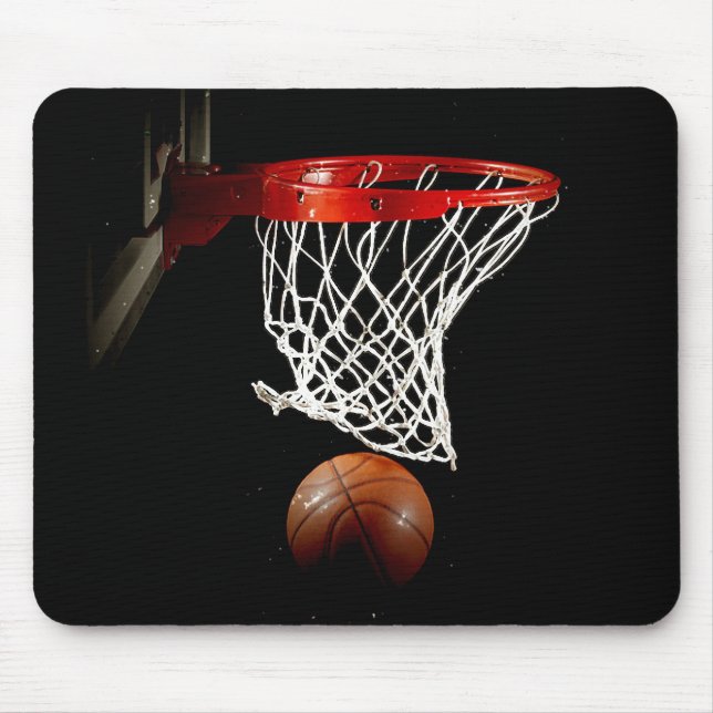 Unik basketboll Boll & Net Mousepad Musmatta (Framsidan)