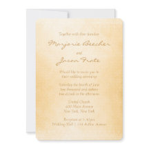 Unik Batik Blommigt-bröllopsinbjudan Brown