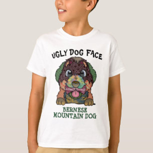 Unik Bernese Mountain Hund ful ansikte T Shirt