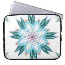 Unik blå blomma Mandala Vibe