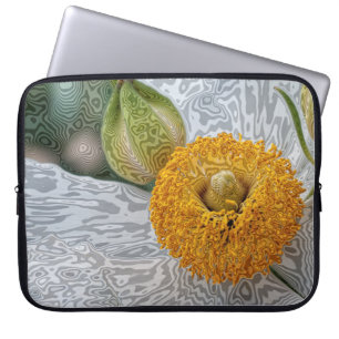 Unik blom- laptop sleeve: 15" eller 13" eller 10", sleeve