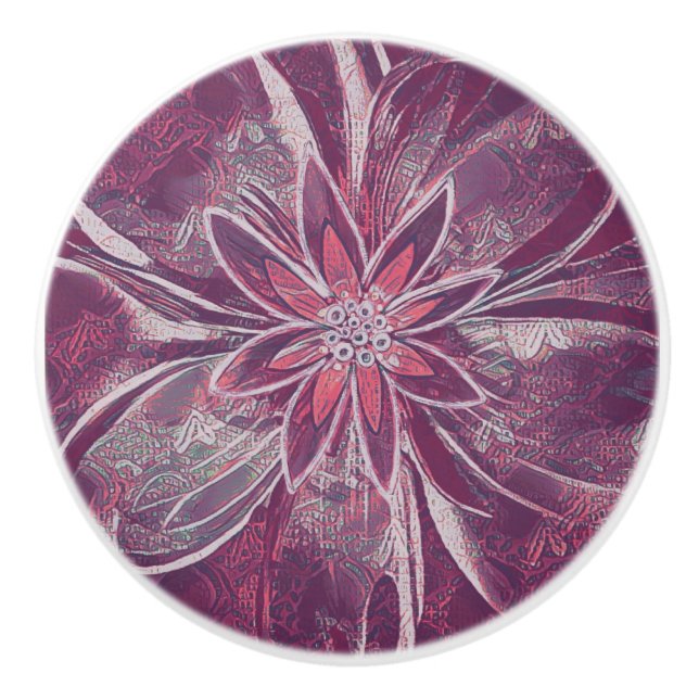 Unik blomma stil knopp (Framsidan)