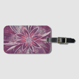 Unik blommigt bagagebricka