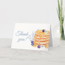 Unik Blommigt Blueberry Pancake Brunch Baby Shower