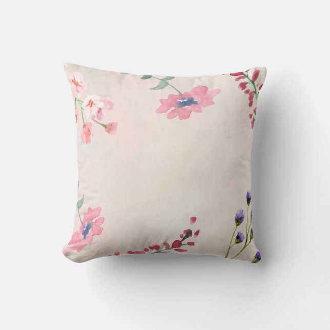 Unik Blommigt-design Kudde (Framsida)