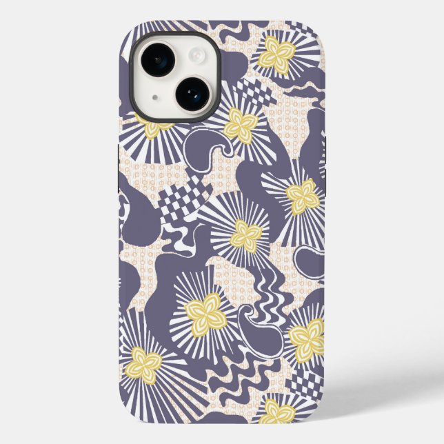 Unik Blommigt iphone case (Baksida)