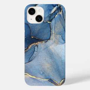 Unik Blue Guld Marble Mönster iPhone/Android