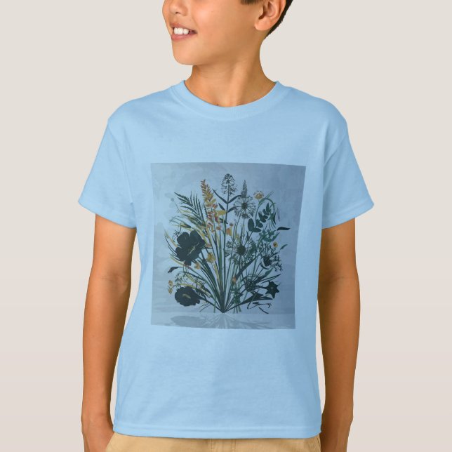 Unik botanisk design för trädgårdsmästare t shirt (Framsida)