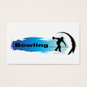 Unik bowling visitkort