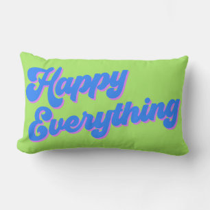 Unik Bright Retro Lycklig All jul Lumbarkudde