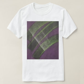 Unik bro lila gul färgrik abstrakt konst t shirt