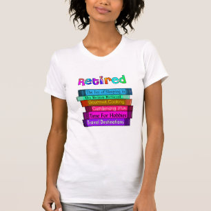 Unik bunt för pensiongåvor av bokdesignen t shirt