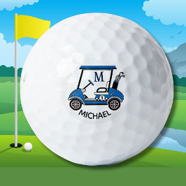 Unik Cart-Anpassningsbar Monogram Namn Golf Bollar