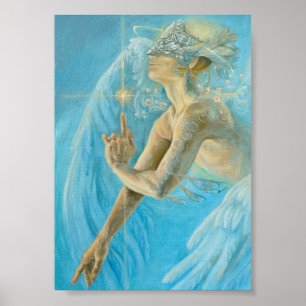 Unik Chamuel archangel Divine kärlek-grafik Poster