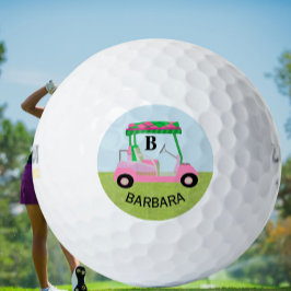Unik charming Golf Cart med Klubbar Monogram
