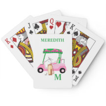 Unik charming Golf Cart med Klubbar Monogram